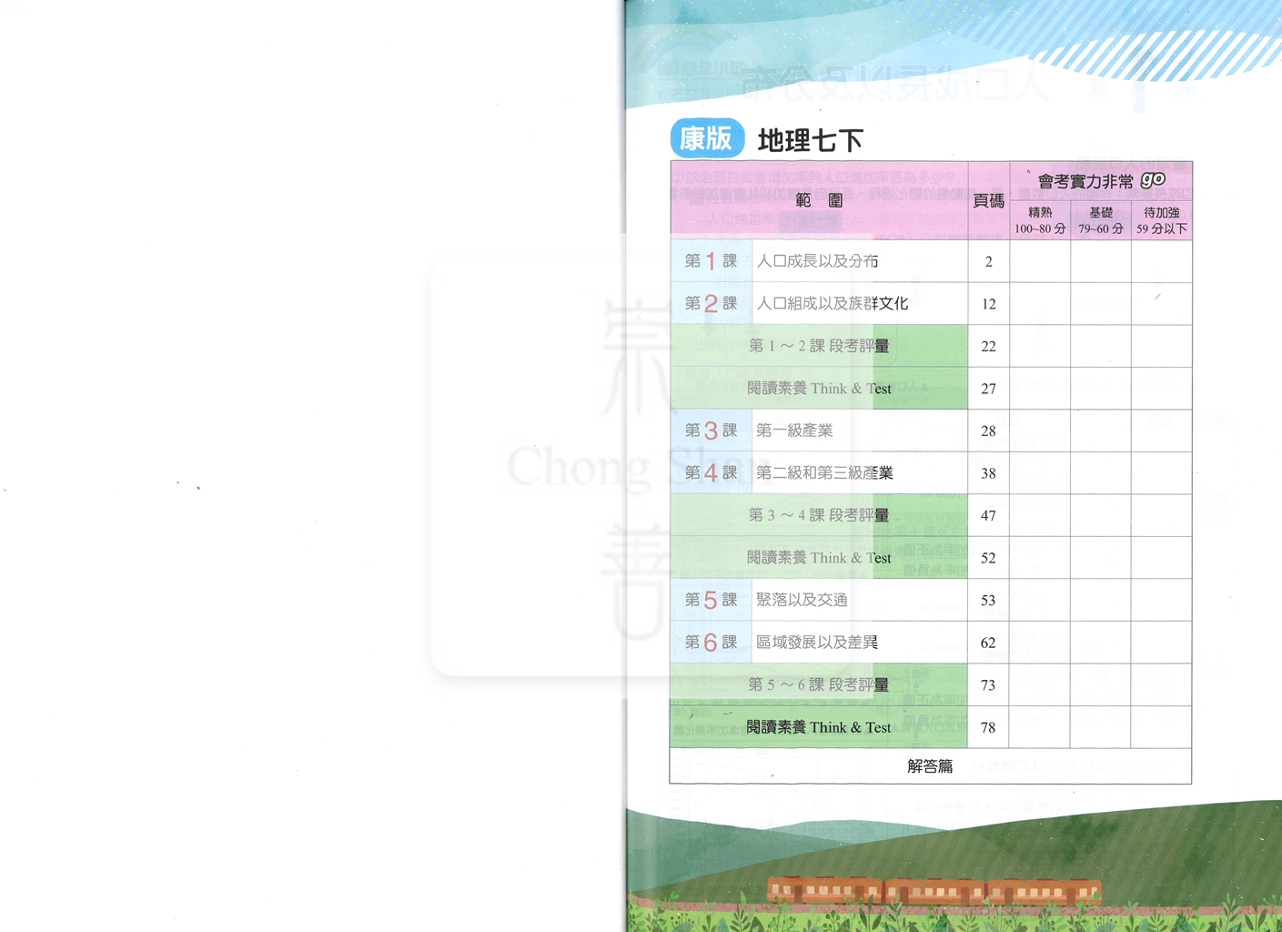 【國中114下】明霖國中 康版課堂筆記 地理2