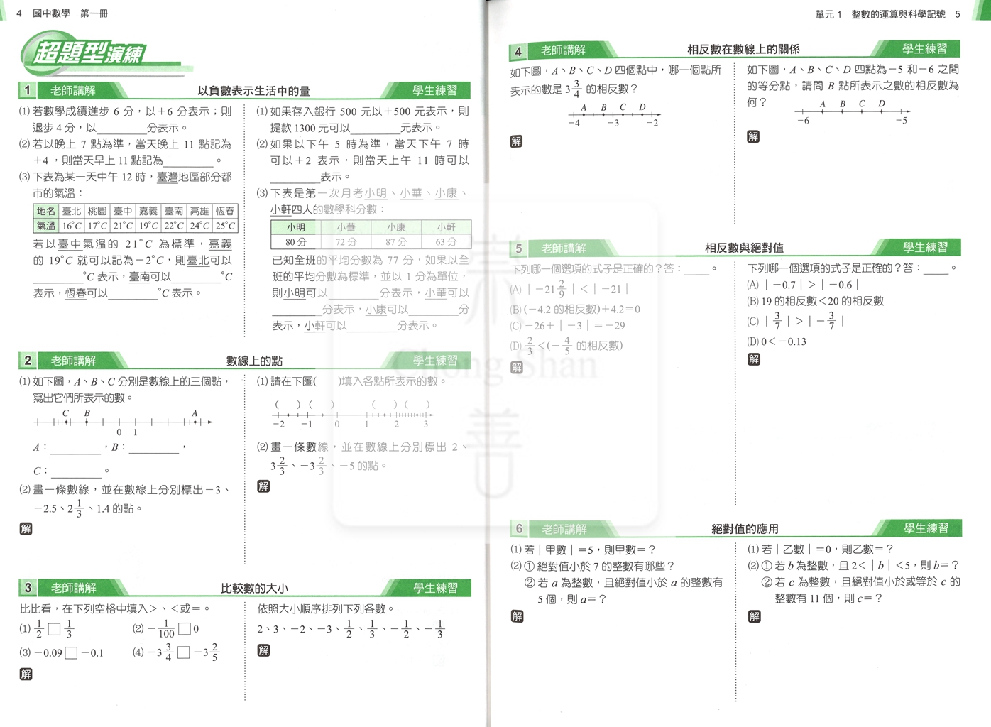 【國中1-2冊116】康軒 麻辣1-2冊複習講義-數學