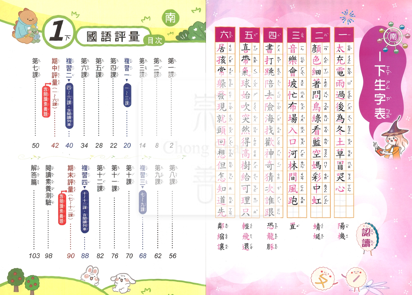 【國小114下】良品國小安親班專用講義式評量-南版國語1下