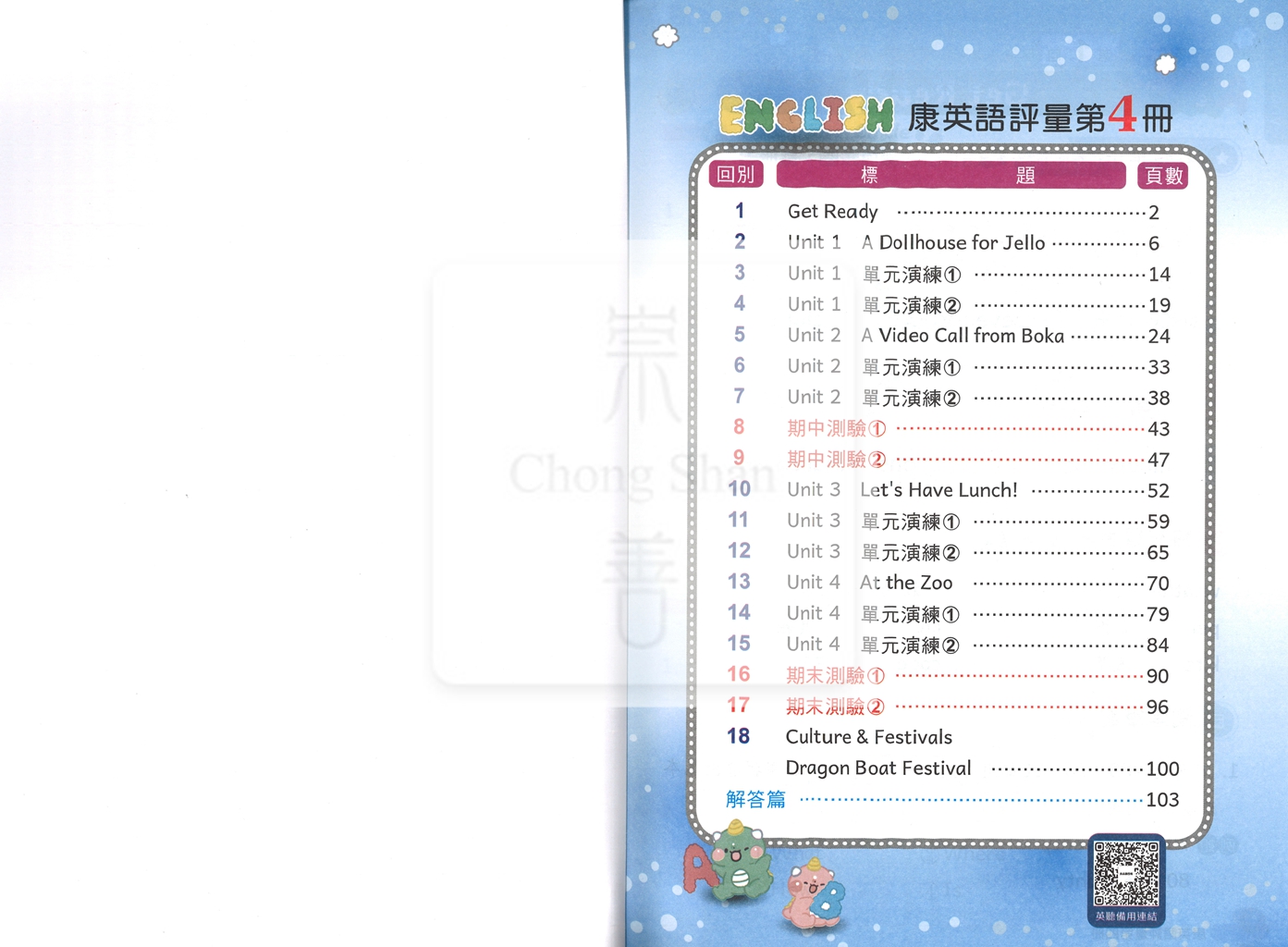 【國小114下】良品國小 講義式評量 英語 康W4